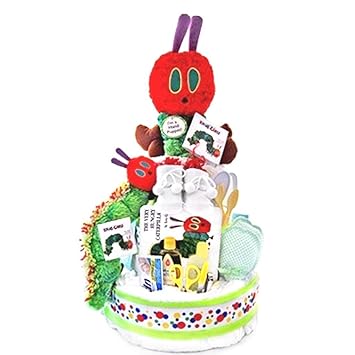 caterpillar diaper cake