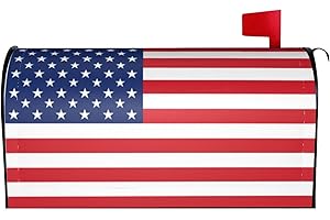 Perinsto American Flag Mailbox Covers Magnetic Waterproof Patriotic Mail Cover Letter Post Box Wraps for Home Garden Yard Decor, 25.5x21 in