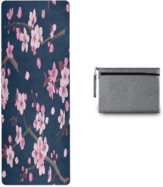 MAHU Yoga Mats Japanese Cherry Blossom Flower