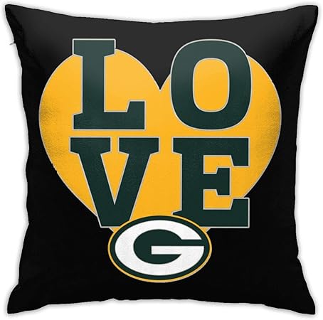 Amazon Com Llyyood Pillow Cases Green Bay Packers Love Heart