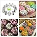 Russian Piping Tips, 24pcs Cake Decorating Baking Tips sets(12 Icing Nozzles - 11 Pastry Disposable Bags & Coupler) Extra Large Decoration Kit - Best Kitchen Gift