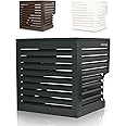Airdeko Premium HVAC Central Air Conditioner Cover for Outside Units - AirOutdoor Systems Decorative Metal AC Condenser Cover - Rustproof, All-Season Outdoor Protection with Modern Sleek Design