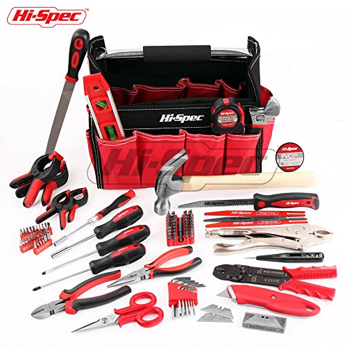 Hi-Spec 101 pc Extensive Tool Set of Most Popular Tools for Metalworking, Plumbing, Household & Hand Electronics Maintenance, Home DIY, Decorating, Arts & Crafts Tasks including Collapsible Tool Bag Hi-Spec 101 pc Extensive Tool Set of Most Popular Tools for Metalworking, Plumbing, Household & Hand Electronics Maintenance, Home DIY, Decorating, Arts & Crafts Tasks including Collapsible Tool Bag