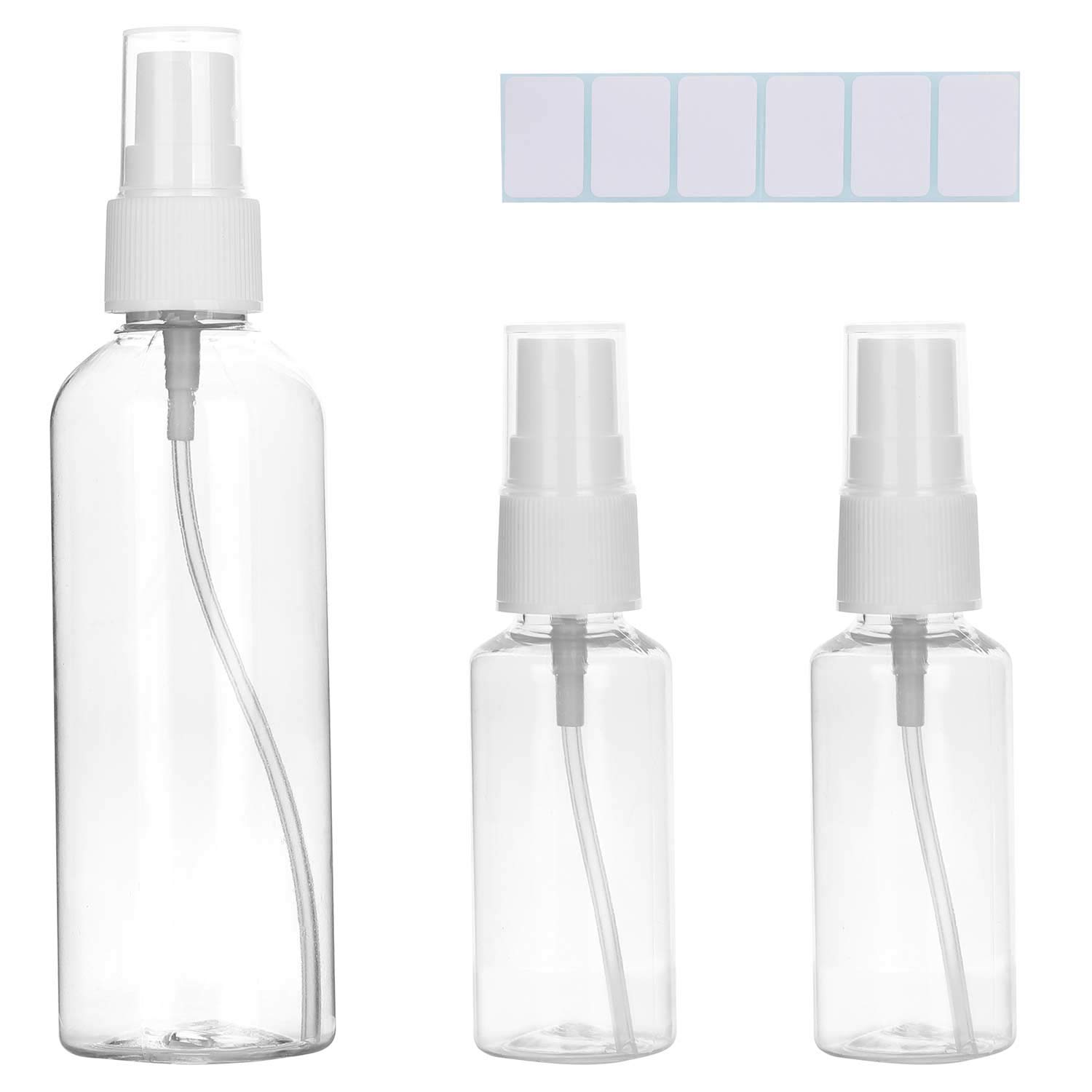 3Pcs 2Size Travel Size Spray Bottle Spray Bottle, 2pcs 1oz