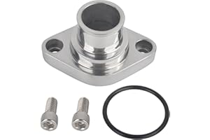 TBAPFS Straight Up Water Neck Aluminum Polished Thermostat Housing Compatible with SBC BBC 265 283 305 307 327 350 383 400 396 402 427 454 472 502 348 409 ENGINES
