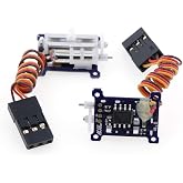 AGFRC 1.5g Linear Servo for Micro Plane (C1.5CLS JR Left&amp;Right) | 3.7-6V, 0.012s/1mm/240gf @6V,Digital Coreless, Nylon Gear, 9mm Stroke, for Ultra-micro 3D Planes &amp; Indoor Flyers