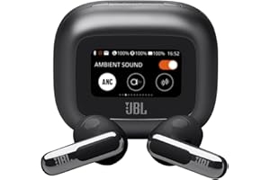 JBL Live Flex 3 - True Wireless Noise-Cancelling Open-Stick Earbuds - Black