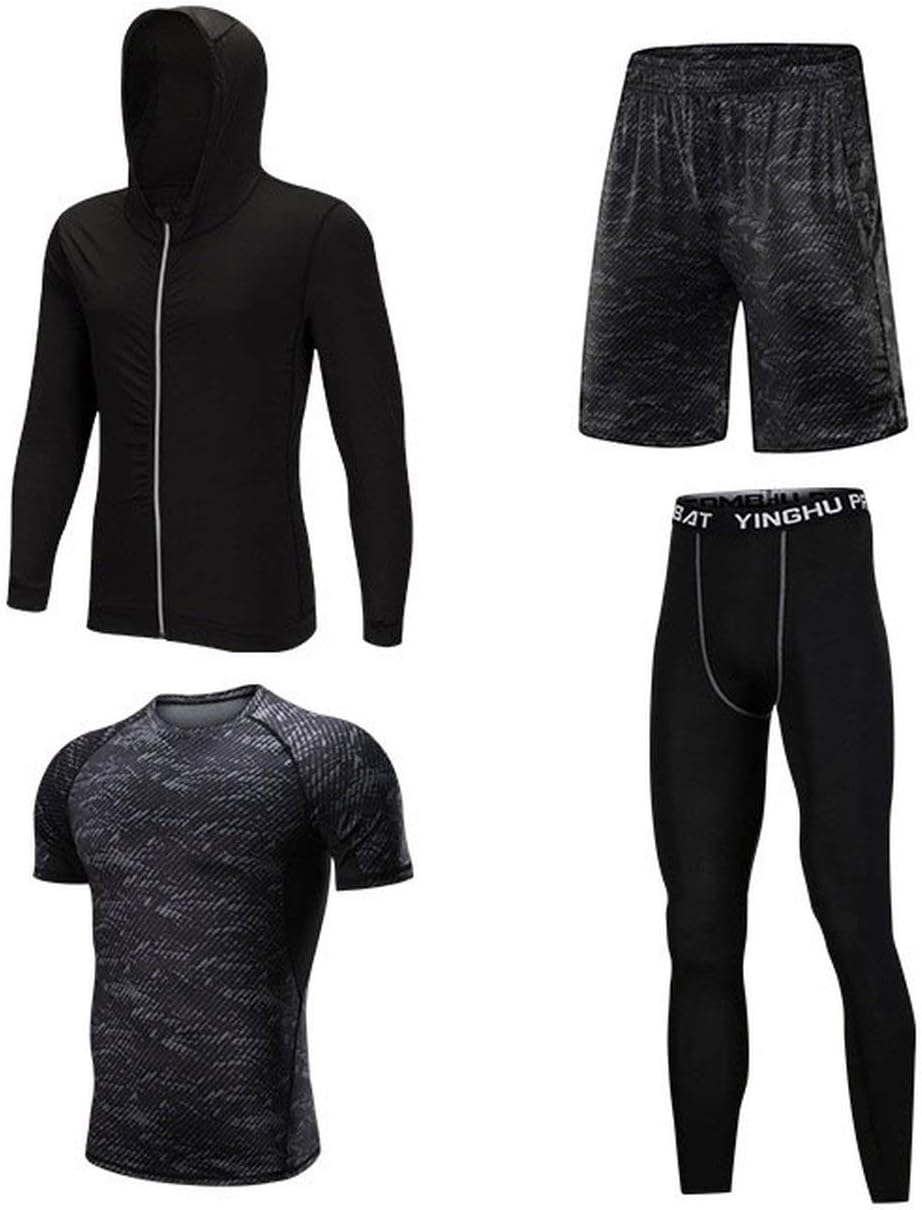 Men Gym Fitness Clothing Sportswear Workout Tights Compression Suits Mens Running Set