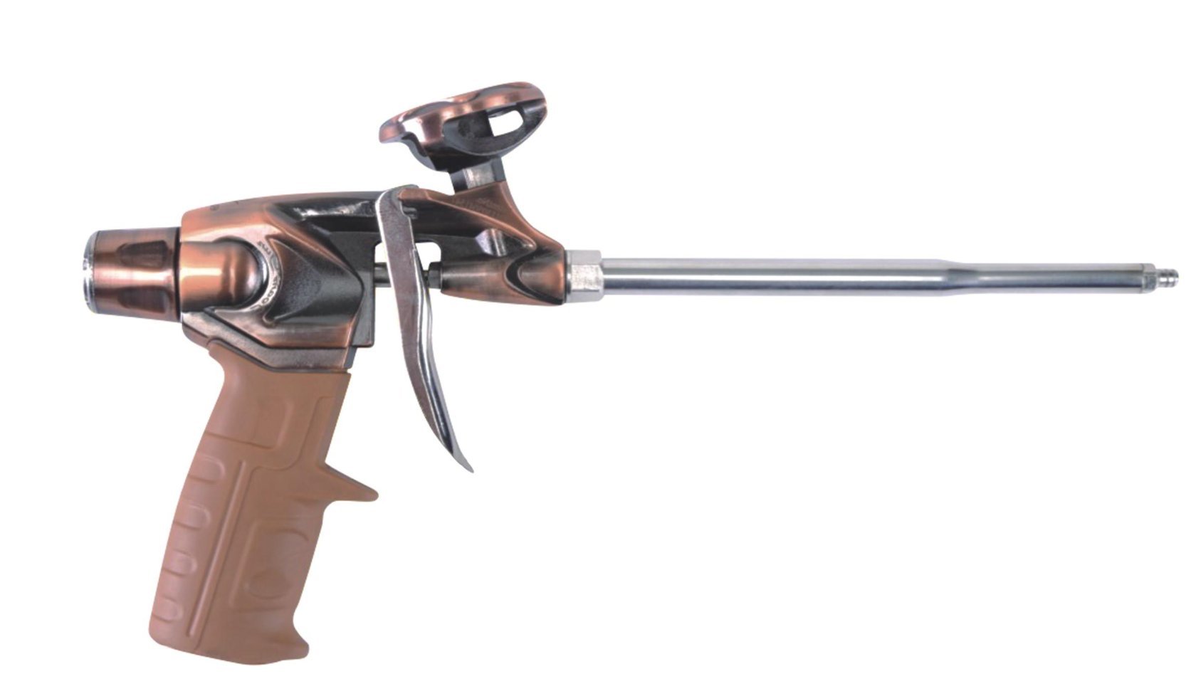 GOBEST Heavy Duty PTFE Expanding Foam Gun, Brass Finish (GB-0003)