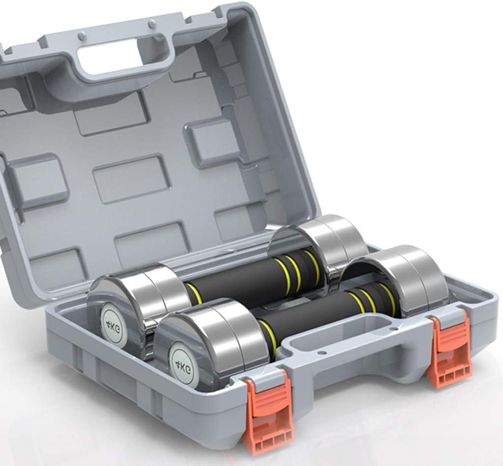 Dumbbells 8KG A Pair of Steel Dumbbell Weight Set Dumbbells with Portable Box for Gym Home Bodybuilding Training Physical Training