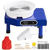 VEVOR Pottery Wheel for Adults Beginners, 10in Ceramic Wheel Forming Machine, 60-300RPM Adjustable Speed, Manual LCD Panel and Foot Pedal, Complete Pottery Set for Art Craft Work Home DIY