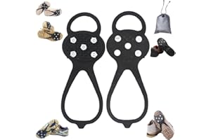 1 Pack 2026 Upgraded Universals Nonslip Gripper Spikes, Shoe Spikes for Snow and Ice, Silicone Ice Cleats