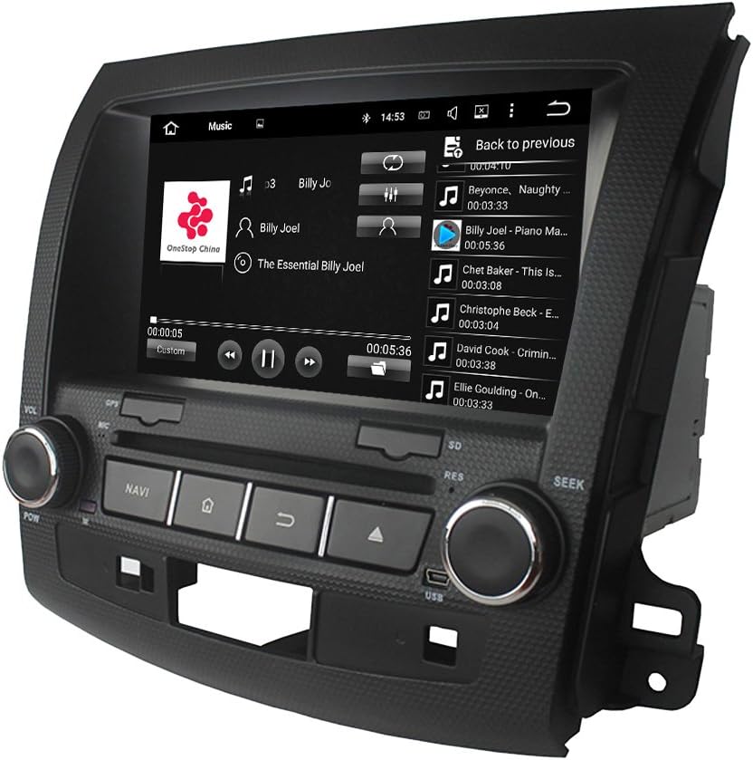 Tltek® Système de navigation GPS de voiture pour Mitsubishi Outlander 2007 2008 2009 2010 2011