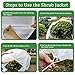 REMIAWY Plant Covers Freeze Protection Frost Blanket for Plants Tree Blanket Cover Shrub Covers Jacket with Zipper Drawstring, Frost Cover for Animal Protection (85”X75” Shrub Jacket 2 oz/sq yd)