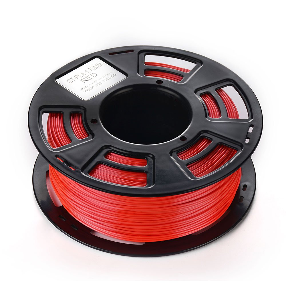 3D PLA Red Printing Filament, 1.75 mm Dimensional Accuracy +/- 0.05 mm, 2.2 LBS Spool