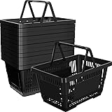 Macarrie 12 Pcs Shopping Baskets, 20 L Plastic