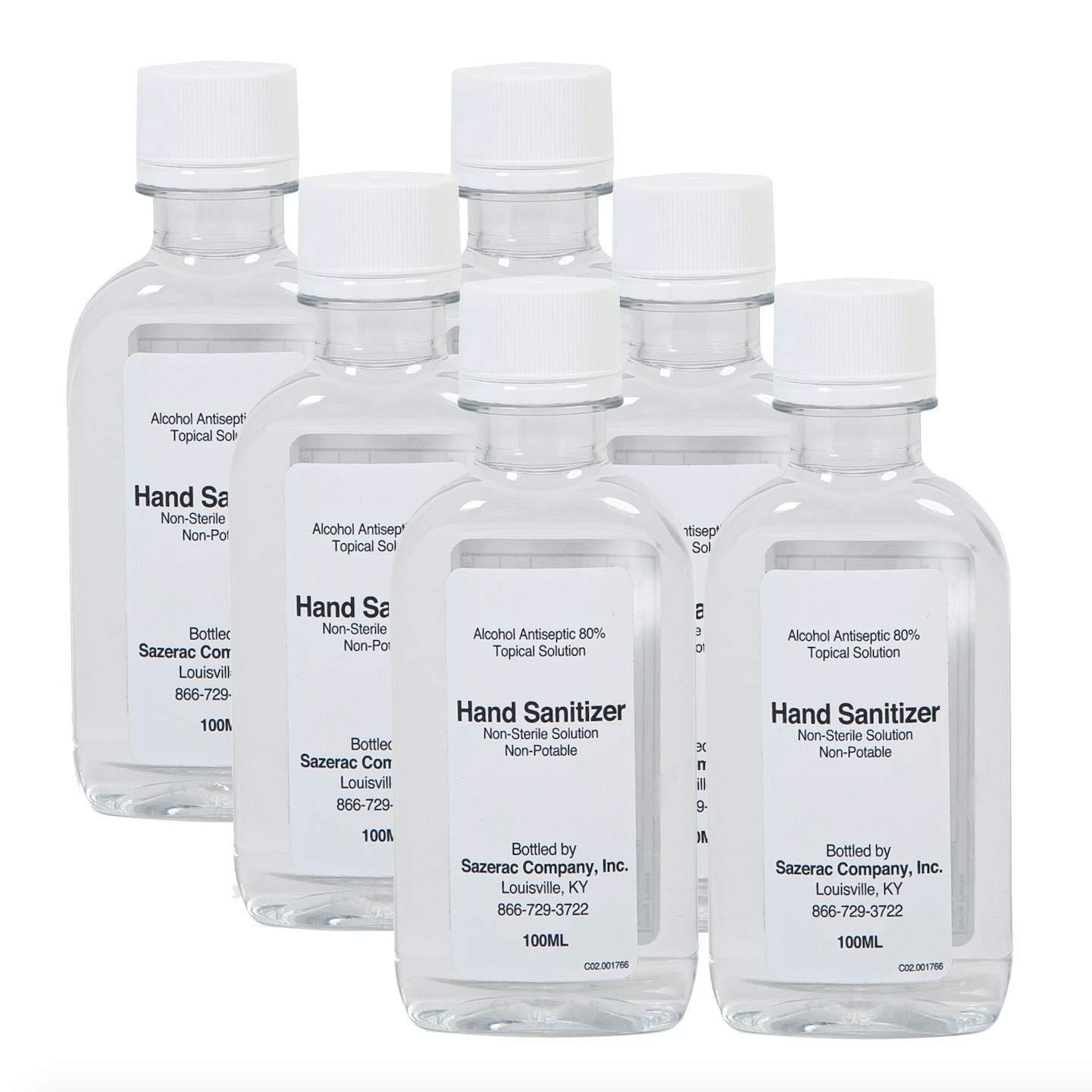 Sazerac Company Hand Sanitizer 100mL 6Pack Beauty