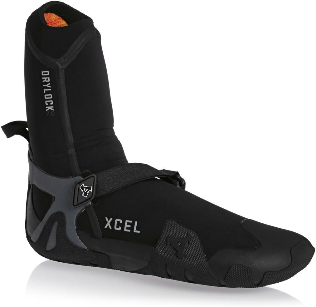 XCEL Men's Drylock Round Toe Boot 7Mm Black/Grey 5