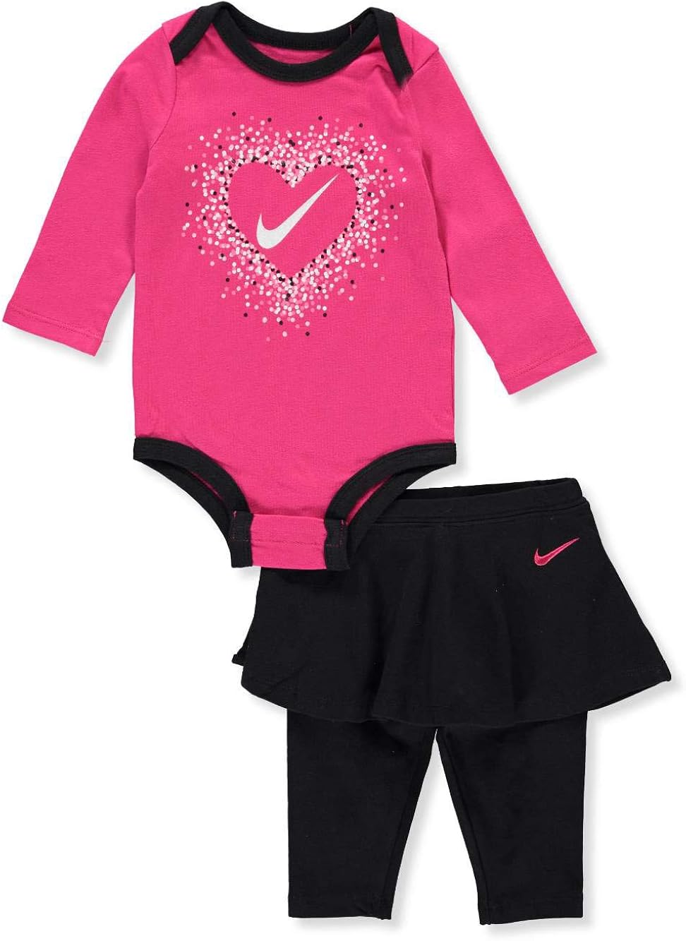 Nike Baby Girls' 2Piece Leggings Set Outfit Black, 3