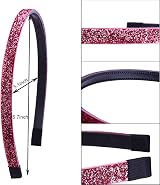 8Pcs Color Glitter Headband Sequin Hairband Alice Band Hair Hoop view 3