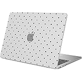 BlHMCASE Compatible with MacBook Air 13 inch Case M1 A2337 A2179 A1932 2022 2021 2020 2019 2018 Release, Cute Black Polka Dot Protective Hard Shell Matte Cover for MacBook Air 13.3 inch