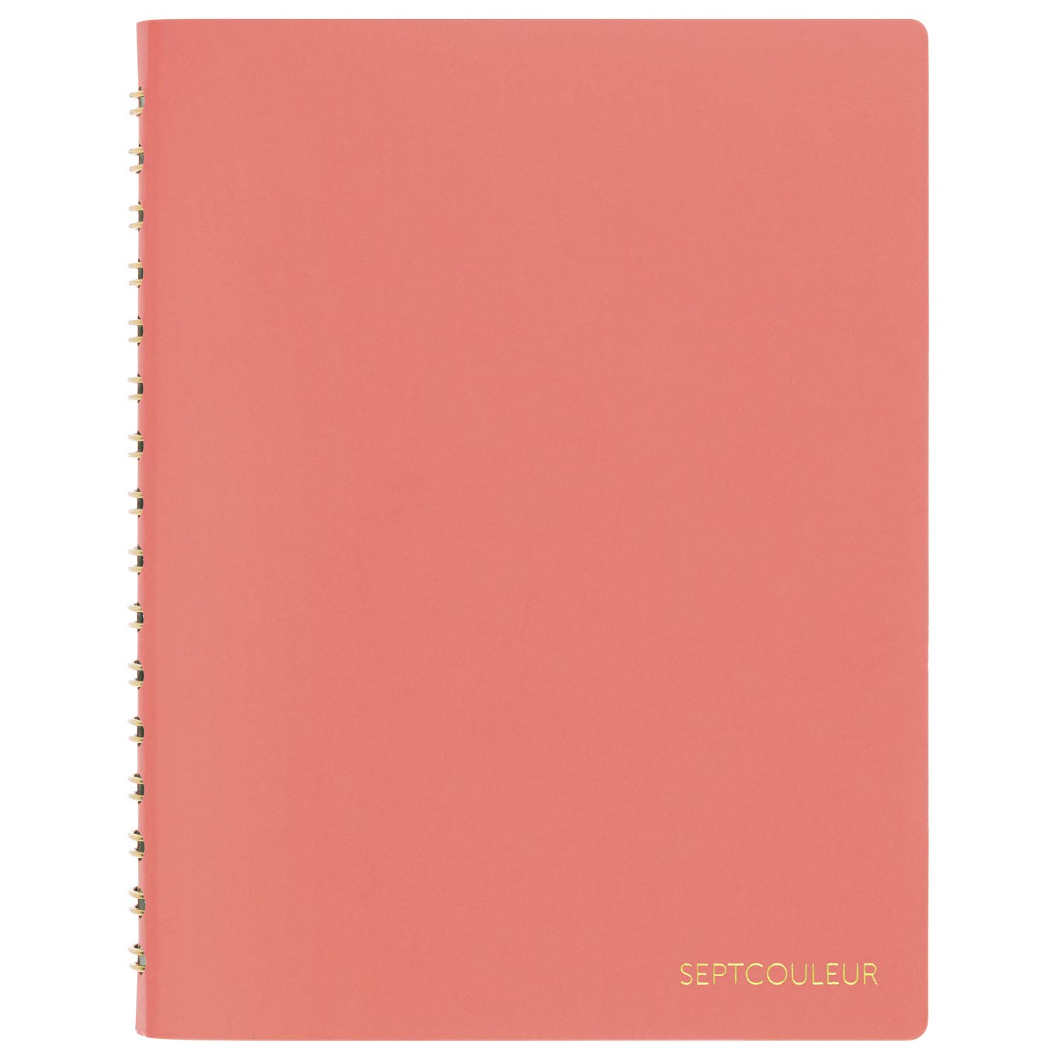 Maruman Septcouleur Lab Notebook, 5.98 x 4.57 Inches (A6), 3mm square grid, 100 sheets, Spicy Coral Pink (N769-08)
