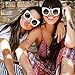 Cat Eye Sunglasses, VESNIBA Women Men Vintage Retro Glasses Unisex Fashion Aviator Mirror Lens Sunglasses (Free, G)