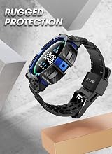 SUPCASE Unicorn Beetle Pro Rugged Case Galaxy Watch 5 Pro 45mm 2022 Strap Dark view 2