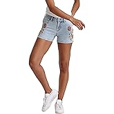 DEAR JOHN Ava Women's Denim Shorts Mid Rise Classic Comfort Stretch Short Inseam
