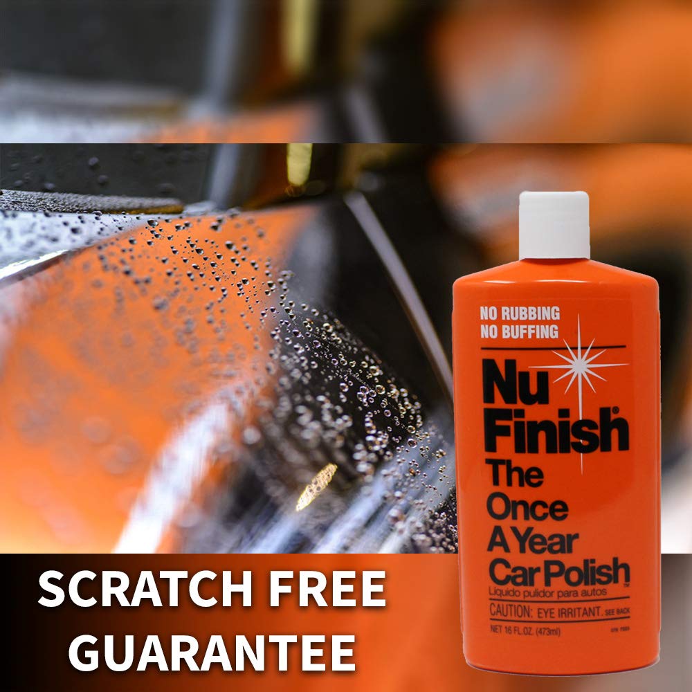 Nu Finish Car Polish, NF76 Liquid Polish for Cars, Trucks, 16 Fl Oz