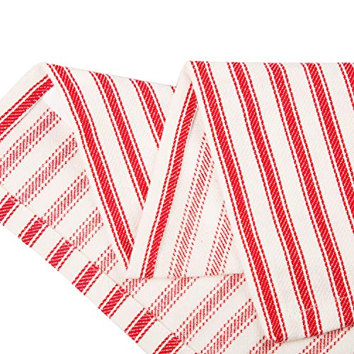 French stripes dinner napkin, Red and White stripes, pack of 12, 100% pure cotton, 18" x 18", Table napkin - Thumbnail 7