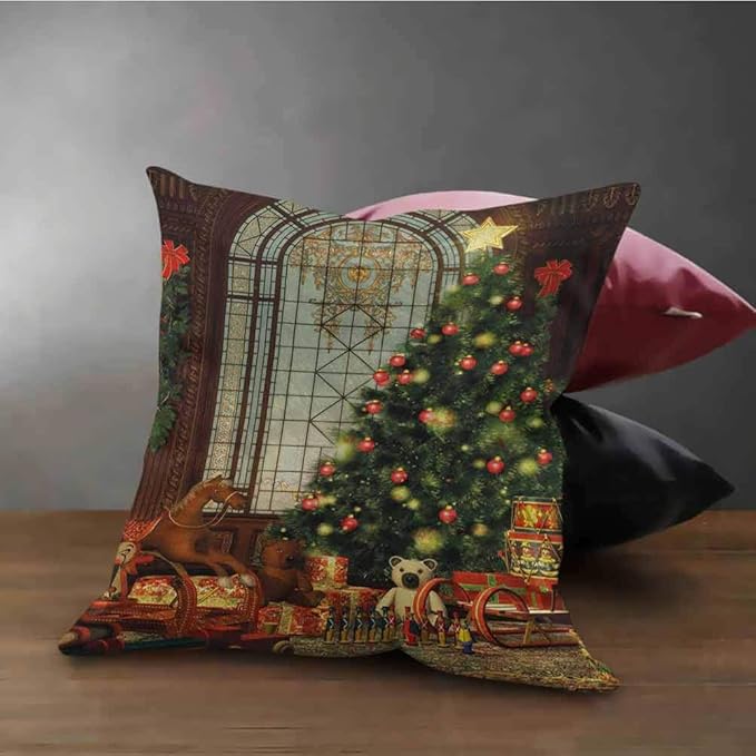 HouseLook Christmas Throw Pillow Cover Magical