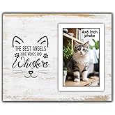 SZ-PengXin Cat Memorial Gifts for Loss of Cat, Pet Picture Frame Cat Memorial Picture Frame, Cat Loss Sympathy Gift for Women, Family, Pet Memorial Gifts Cat, Loss of Cat Memorials 4x6 Photo Frame