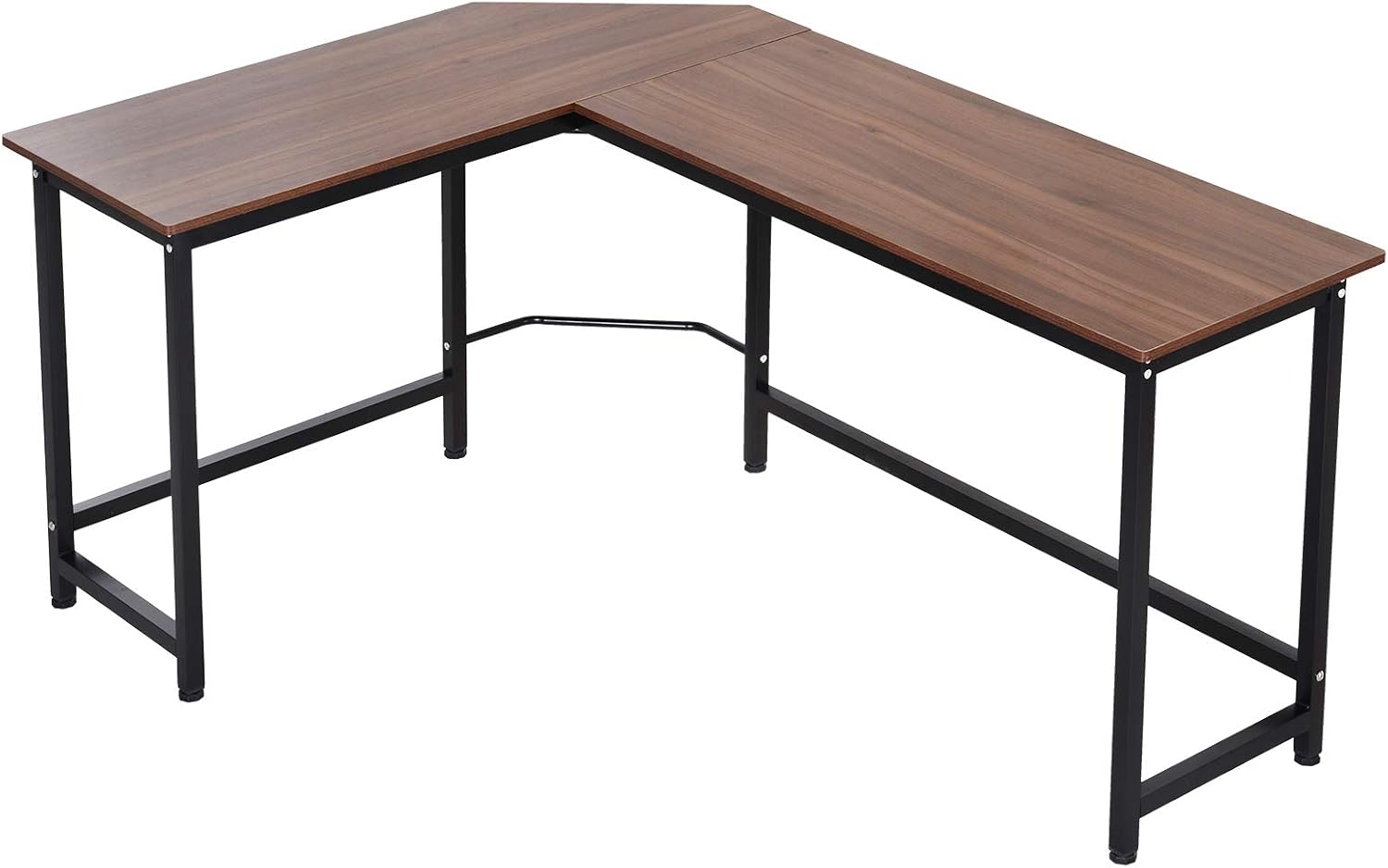 Vinsetto Wood Metal Modern LShape Corner Computer Desk