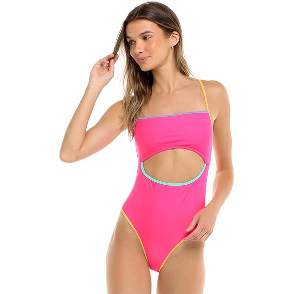 Body Glove Smoothies Eli Solid One Piece Swimsuit with V-Wire