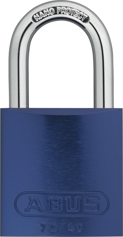 ABUS Padlock 72/40 - Lightweight Titanium Material with high Corrosion Protection - Including 2 Keys - Security Level 6 - Blue — image 1