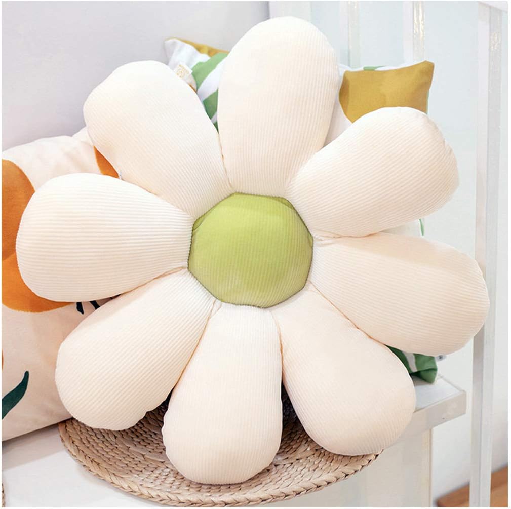 Daisy Flower Seat Cushion Office Plush Chair Cushion Warm SkinFriendly