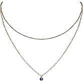 Luna Tide Amethyst Layered Choker in Bronze