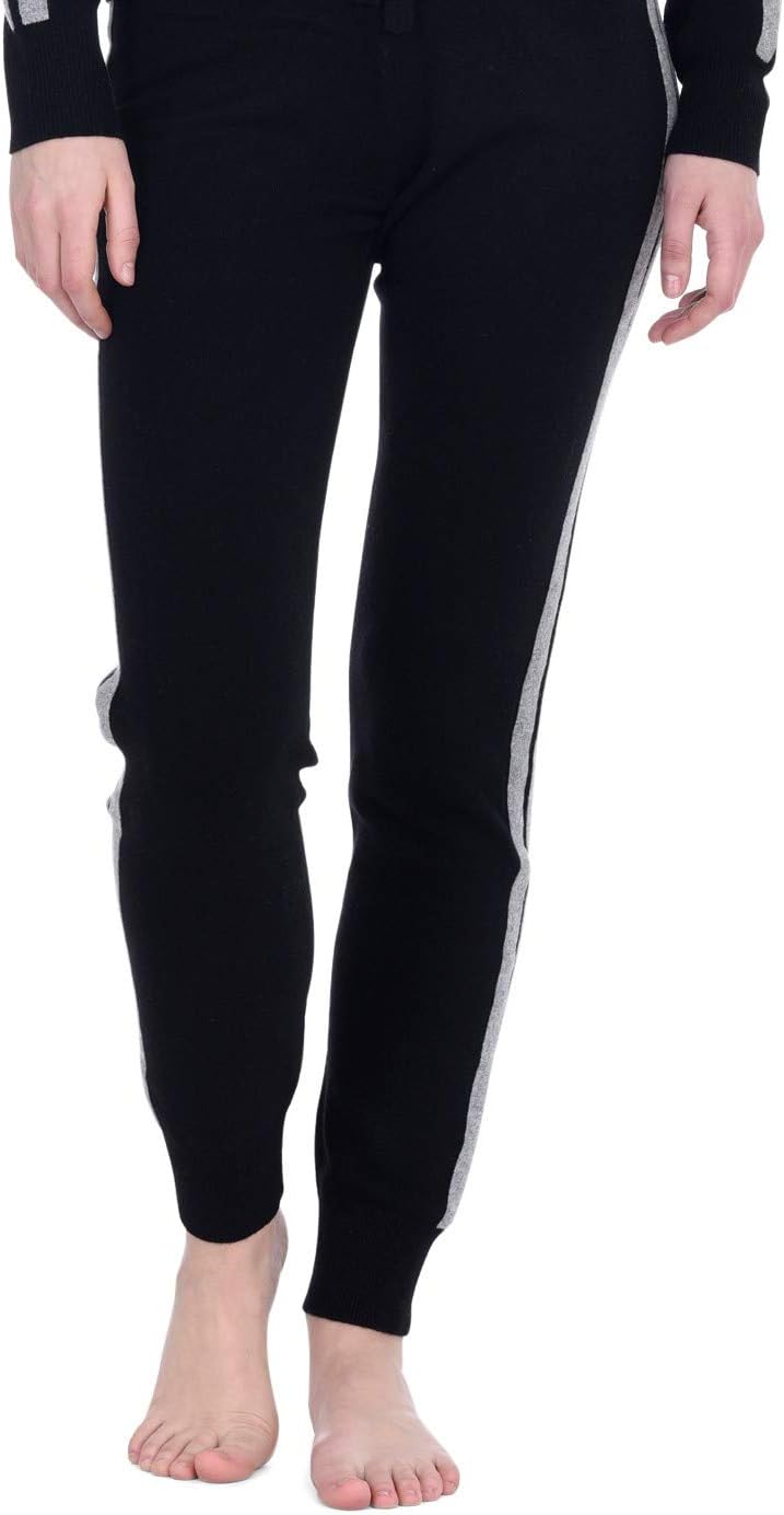 Knitted Loungewear Cashmere Wool Matching Hoodie Sweater/Jogger Pants for Women