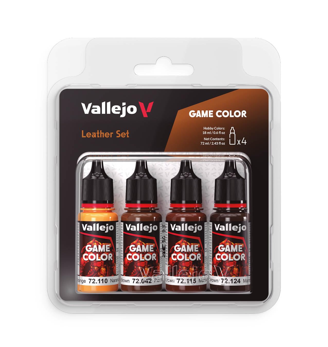 Vallejo AV Game Color Set - Leather Colors (x4)