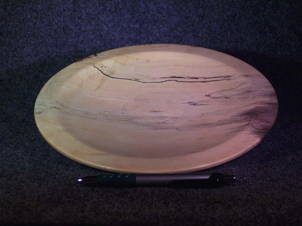 Vermont Bowl Mill Hand-Crafted Spalted Box Elder Platter
