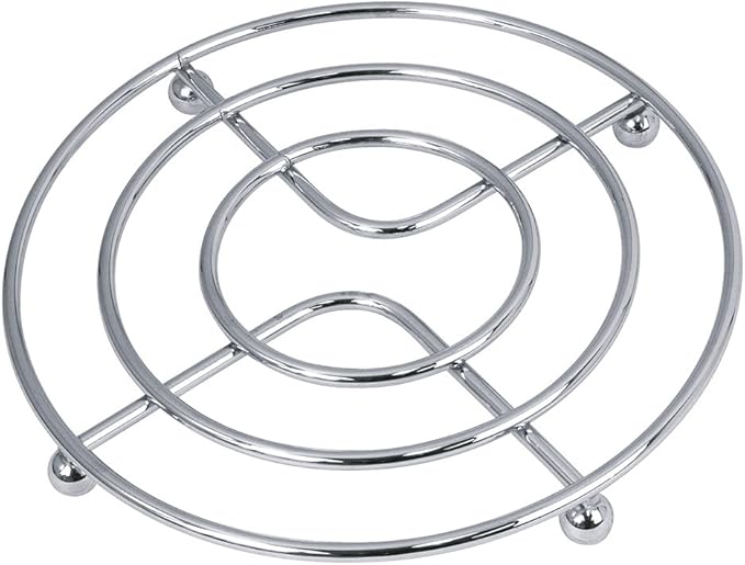 Equinox Trivet Round, Stainless Steel, 23.00 x 2.50 x 23.00 cm Amazon.co.uk Kitchen & Home