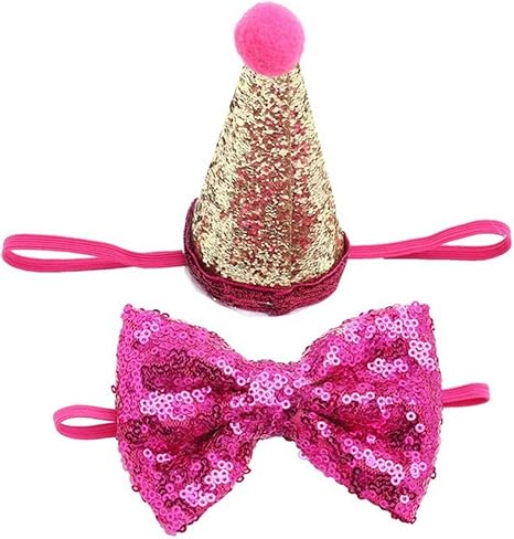 Amazon Co Jp ペットハット ちょう結び付き かわいいペットの誕生日帽子 ペットキャップ 犬 猫 バースデー お誕生日 クリスマスブルー 1ペットハット Ljjjp Color ピンク Size フリー ホーム キッチン