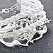 Loweryeah 1Pc White Friendship Bracelet Braiding Love Wings Heart Bangle Handmade Gift (White)