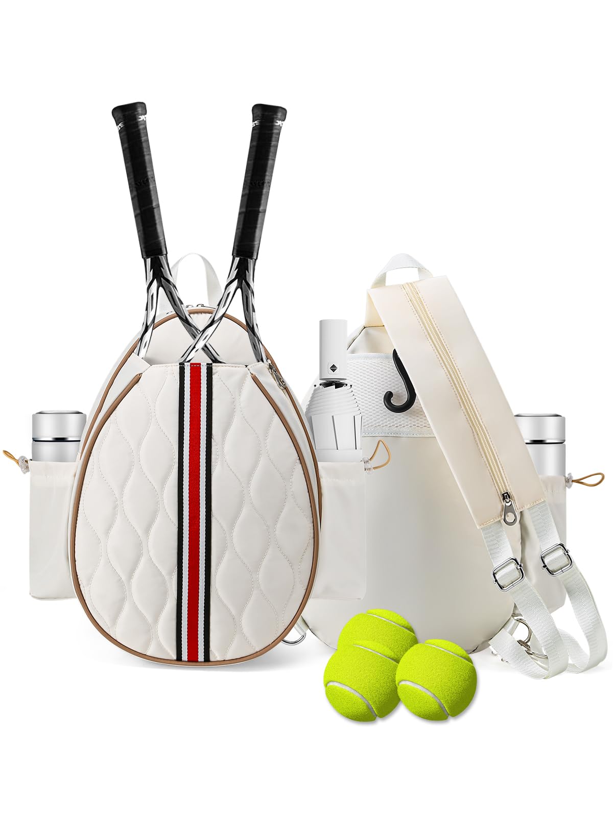 Photo 1 of Lunbxx Tennis Bags for Women, Womens Tennis Bag Backpack Water Resistant Tennis Racket Bags for Women Men, for Tennis Racquet, Pickleball Paddles, Badminton