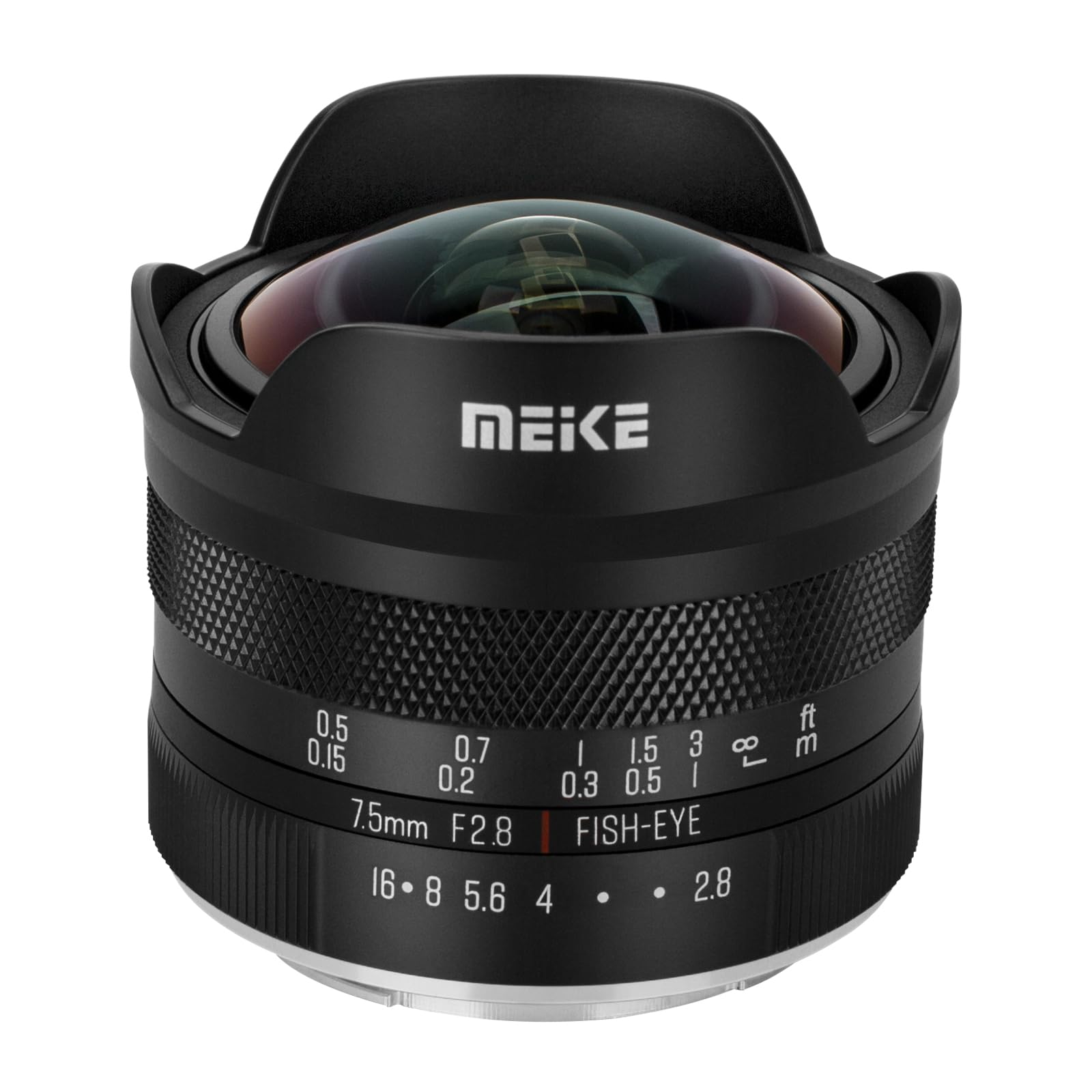 Meike 7.5mm f2.8 Ultra Wide Circular Fisheye lens Manual Focus APS-C Lens Compatible with Sony E Mount Mirrorless Camera NEX 3 5T NEX 6 7 A6400 A6600 A6000 A6100 A6300 A6500