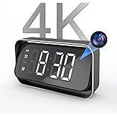 Security-Mini-Camera, 4K Real Full HD Nanny Cam with Two Sets of Alarm Clock Setting for Home Security, Night Vision & Motion Detection Alerts, Mobile Phone App Remote Control, Support 2.4G and 5G