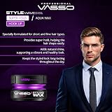 Vasso Hook Up Water Based Gel Wax Styling Purple Hair Wax for Men & Women view 3