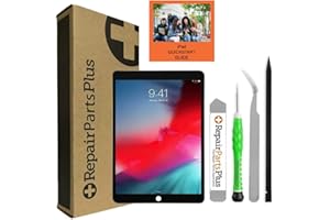 Repair Parts Plus for iPad Air 3 3rd Generation Screen Replacement LCD Display Glass Touch Digitizer Premium Kit (10.5", 2019, A2152 A2123 A2153 A2154) + Complete Tools, Adhesive, Guide/Video - Black
