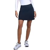IBCOOL Athleisure Wear Sun Protective UPF 50+ Icefil Cooling Solid A-Line Skort 17"